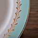 Flat plates Lunéville Pierrefonds, gilding and golden foliage
