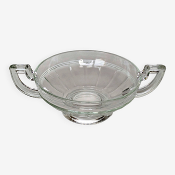 Cup, Val Saint Lambert style glass fruit bowl