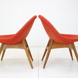 1960s Pair of Miroslav Navratil Armchairs, Czechoslovakia