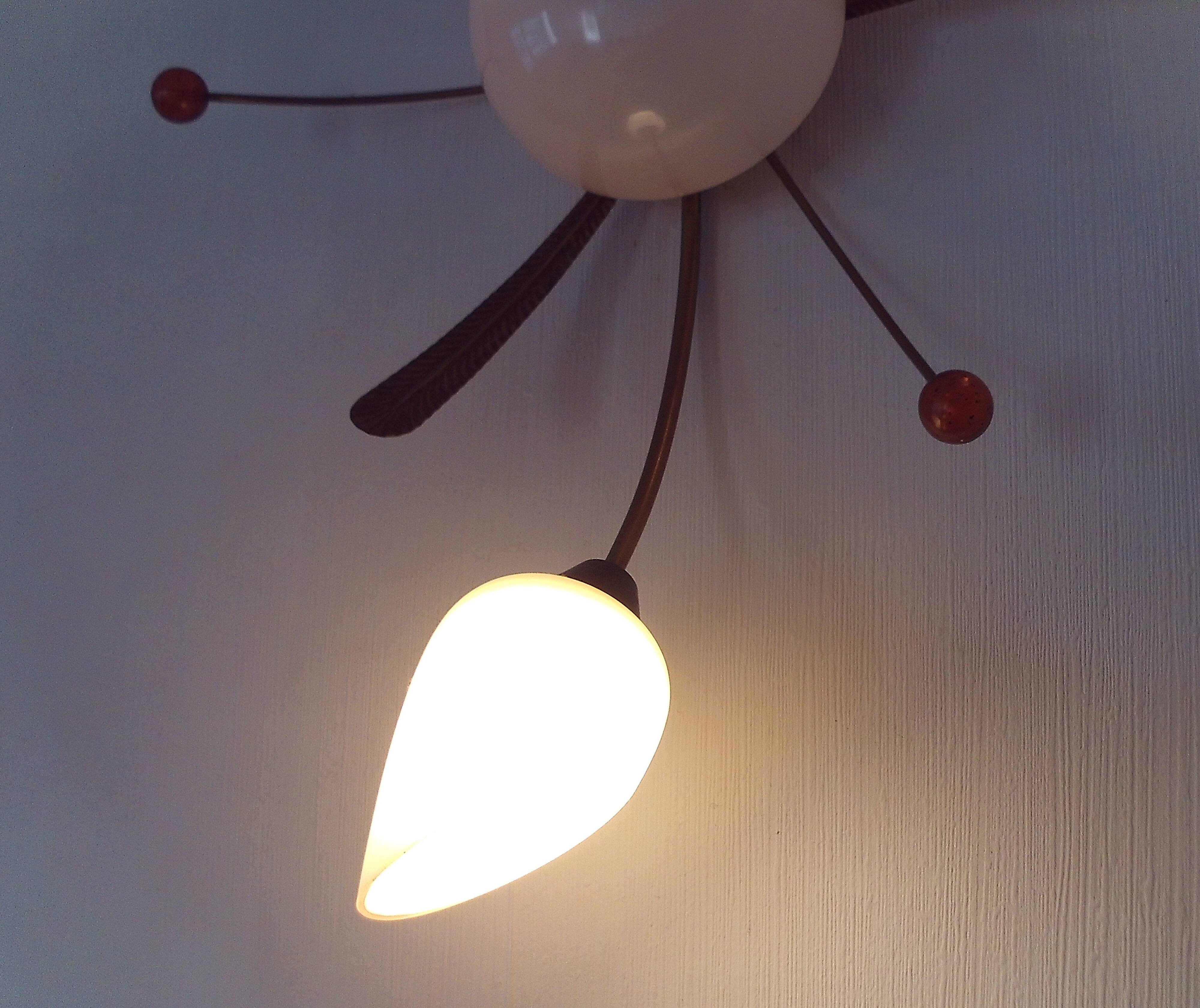 large pair of 1960 wall lights