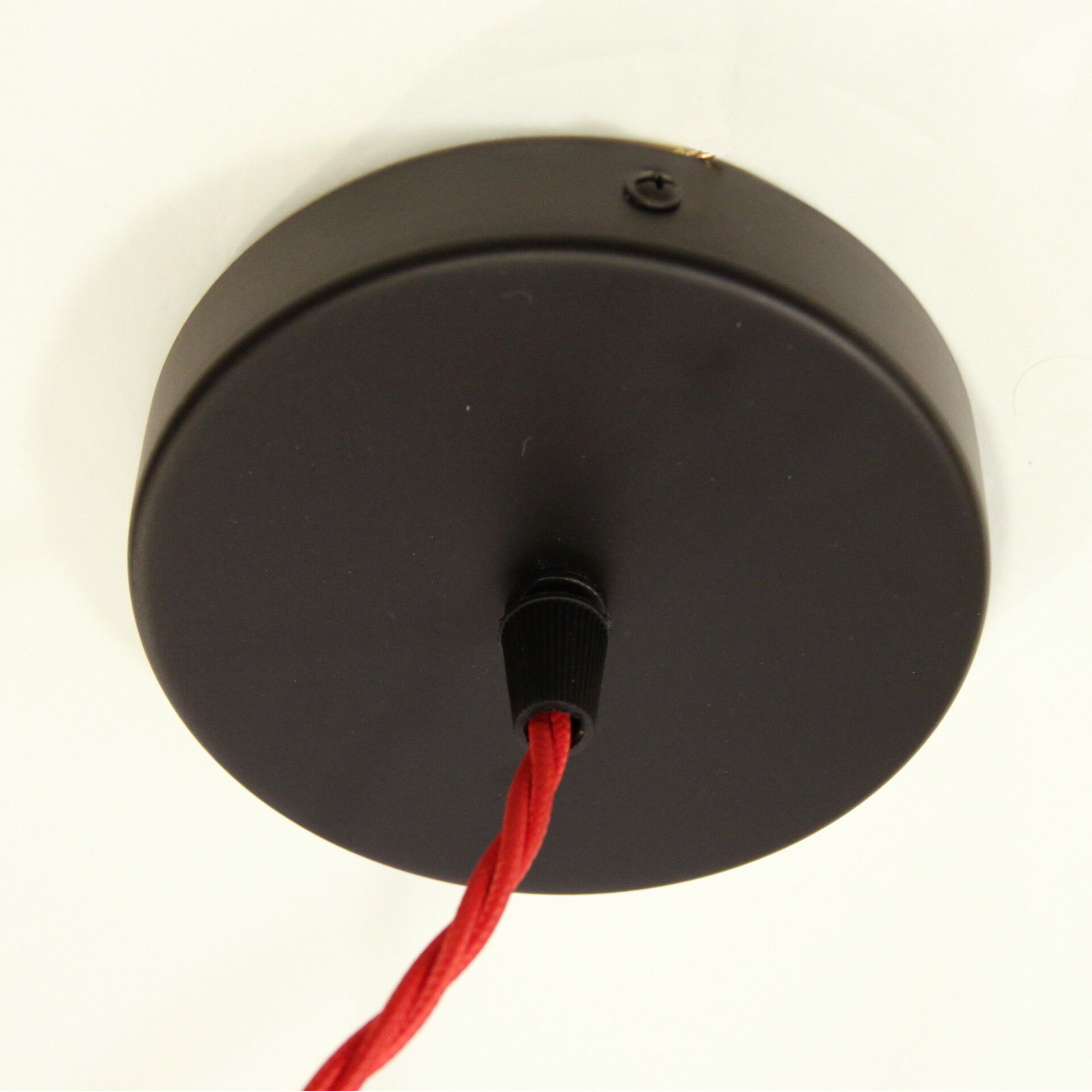 Hanging Lampshade former opaline white edging transparent