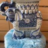 Glazed ceramic elephant