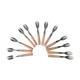 Set of 12 dessert forks in Bakelite 60s-70s