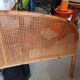 Vintage bamboo, rattan and cane headboard – 140 cm