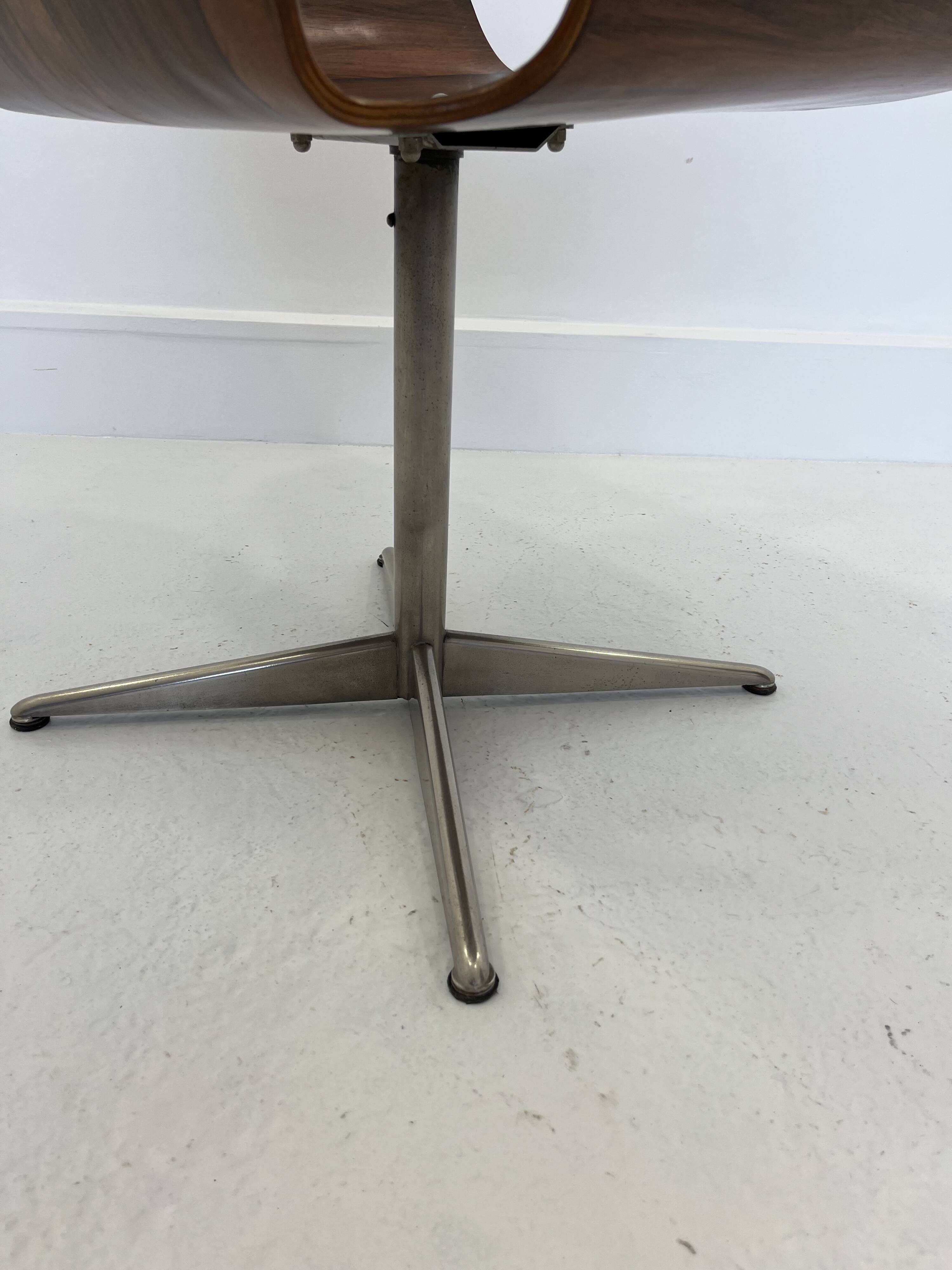 Mid-Century Plywood Focus Chair by A. Belokopytoff for Westnofa