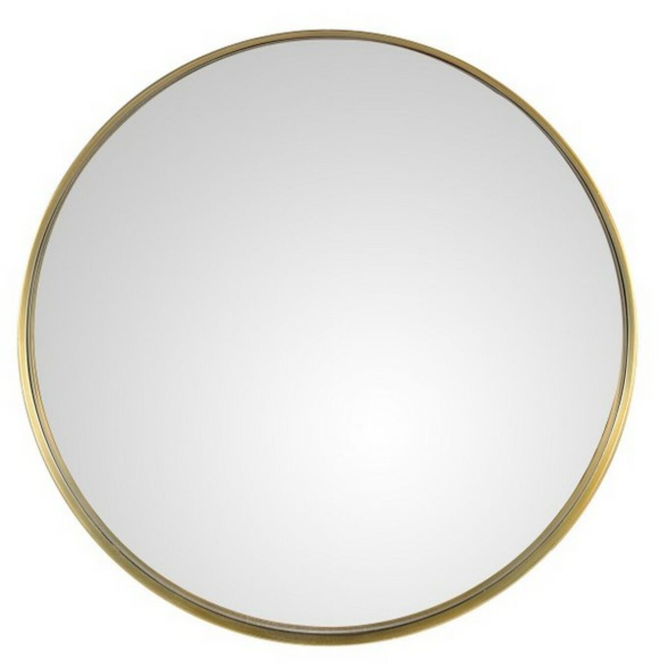 Mirror Rond XL brass contour diameter 90cm