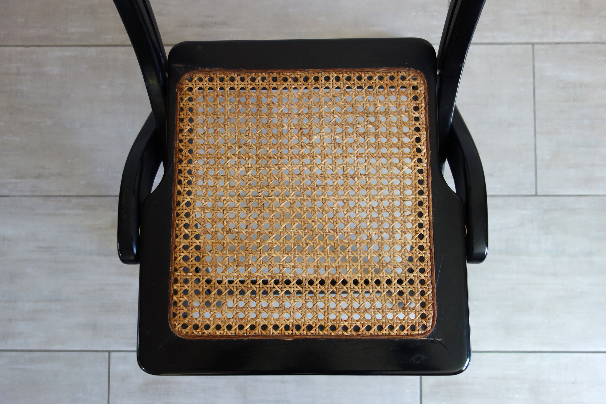 Vintage cannée folding chair
