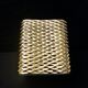 Golden ceramic cube wall light