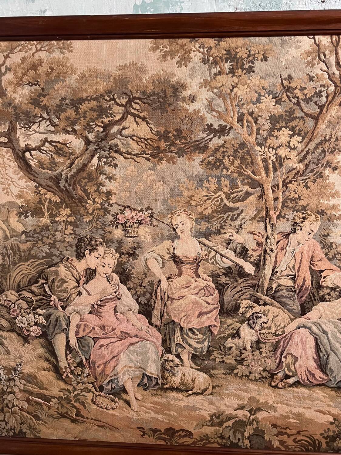 Vintage Framed Wall Tapestry