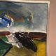 Huile sur toile originale suédoise – “Composition” par Holger Karlson