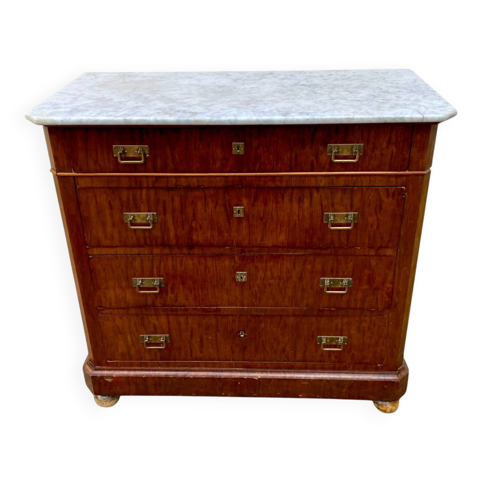 Commode 4 tiroirs vintage style marine