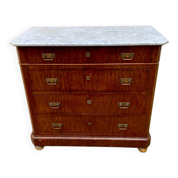 Commode 4 tiroirs vintage style marine