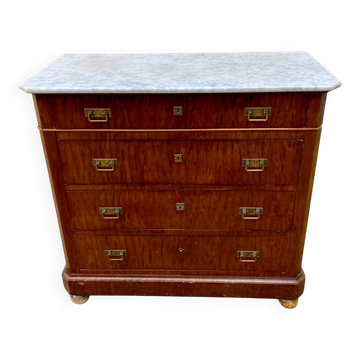 Commode 4 tiroirs vintage style marine