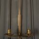 Modernist bronze wall lamp 1960 two lights