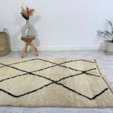 Handmade Moroccan Berber carpet 240 x 143 CM