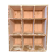 Wooden storage cabinet - 9 lockers