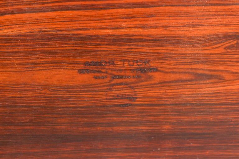 Hans J Wegner rosewood table by Andreas Tuck 1950s