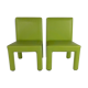 Ensemble de chaises junior vert menthe fait main Style Traders 2000