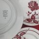 Red flower plate