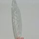 5 Small Transparent Frosted Glass Plates Vintage Floral Decor Kig Indo