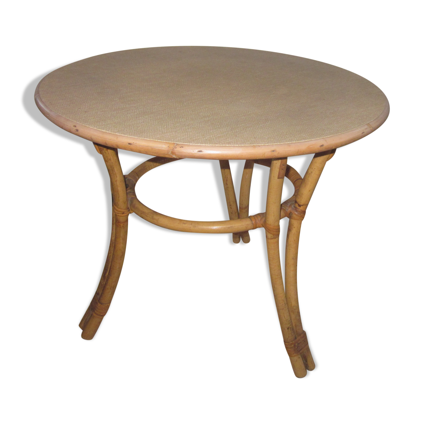 Table basse en rotin