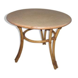 Table basse en rotin