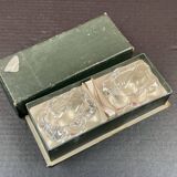 Daum France, Pair of Crystal Salt Cellars