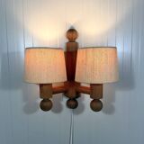Uno Kristiansson wall lamp Pinus for Luxus Sweden 1970’s