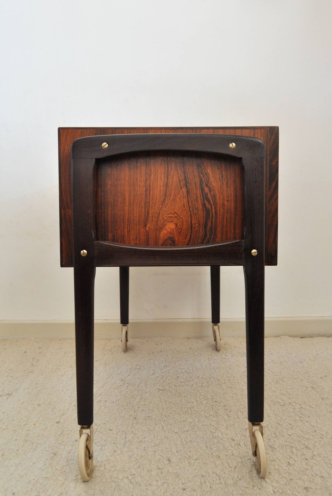 Table de couture scandinave moderne en palissandre, Danemark, 1960s