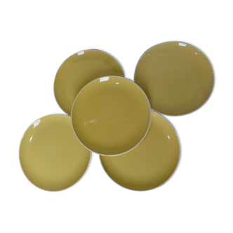 5 vintage flat plates Villeroy and Boch 211213