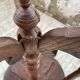 19th century oak pedestal console