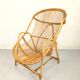 Fauteuil corbeille en rotin vintage
