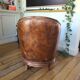 Leather club chair