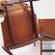 Pair of modernist Italian wooden accent chairs by Barovero.