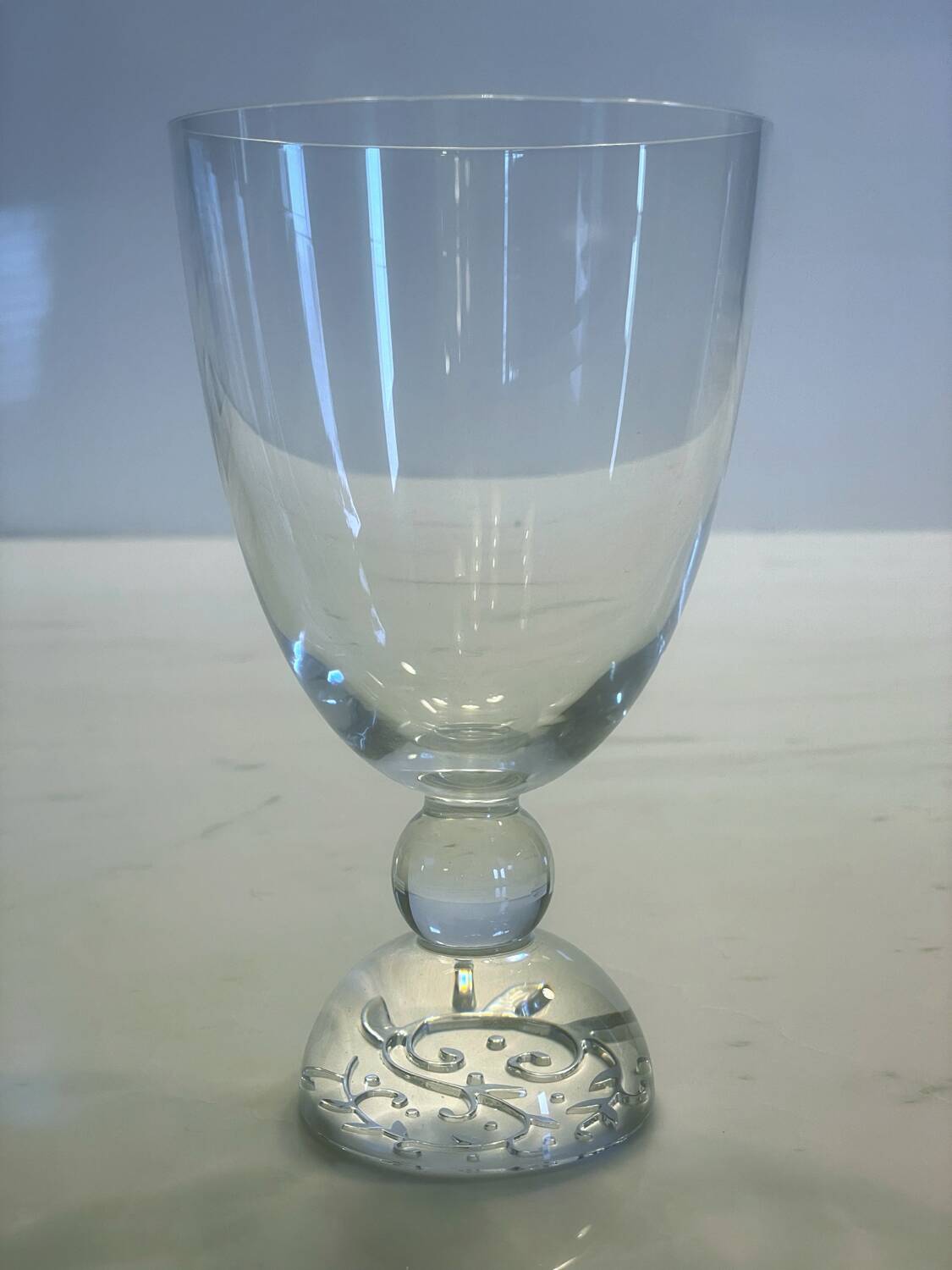 Set of 6 crystal stemmed glasses - large model - JG DURAND