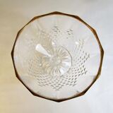 Thick glass stand bowl