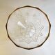 Thick glass stand bowl