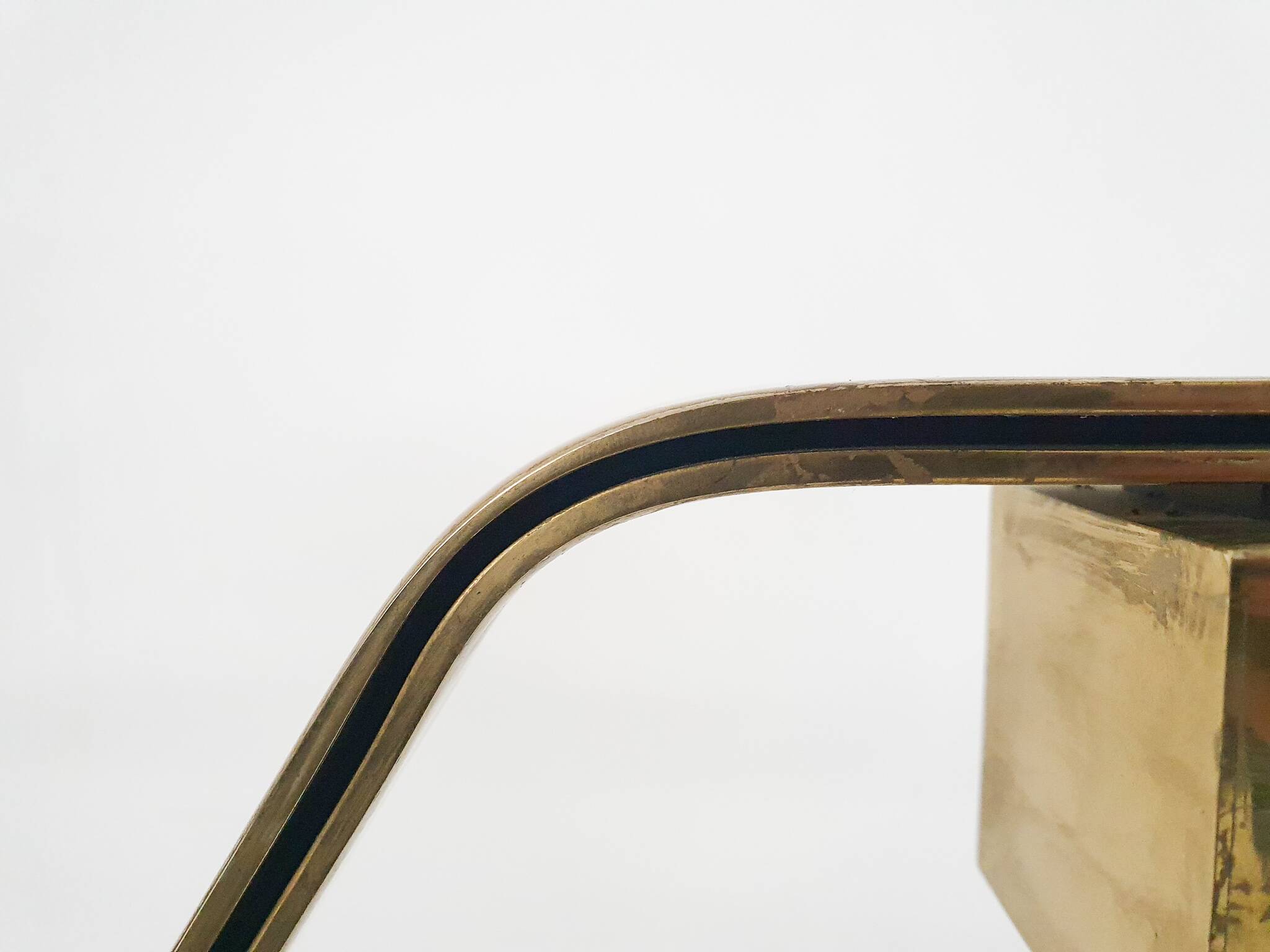 Heavy brass design floor lamp by Cassella, USA 1980's