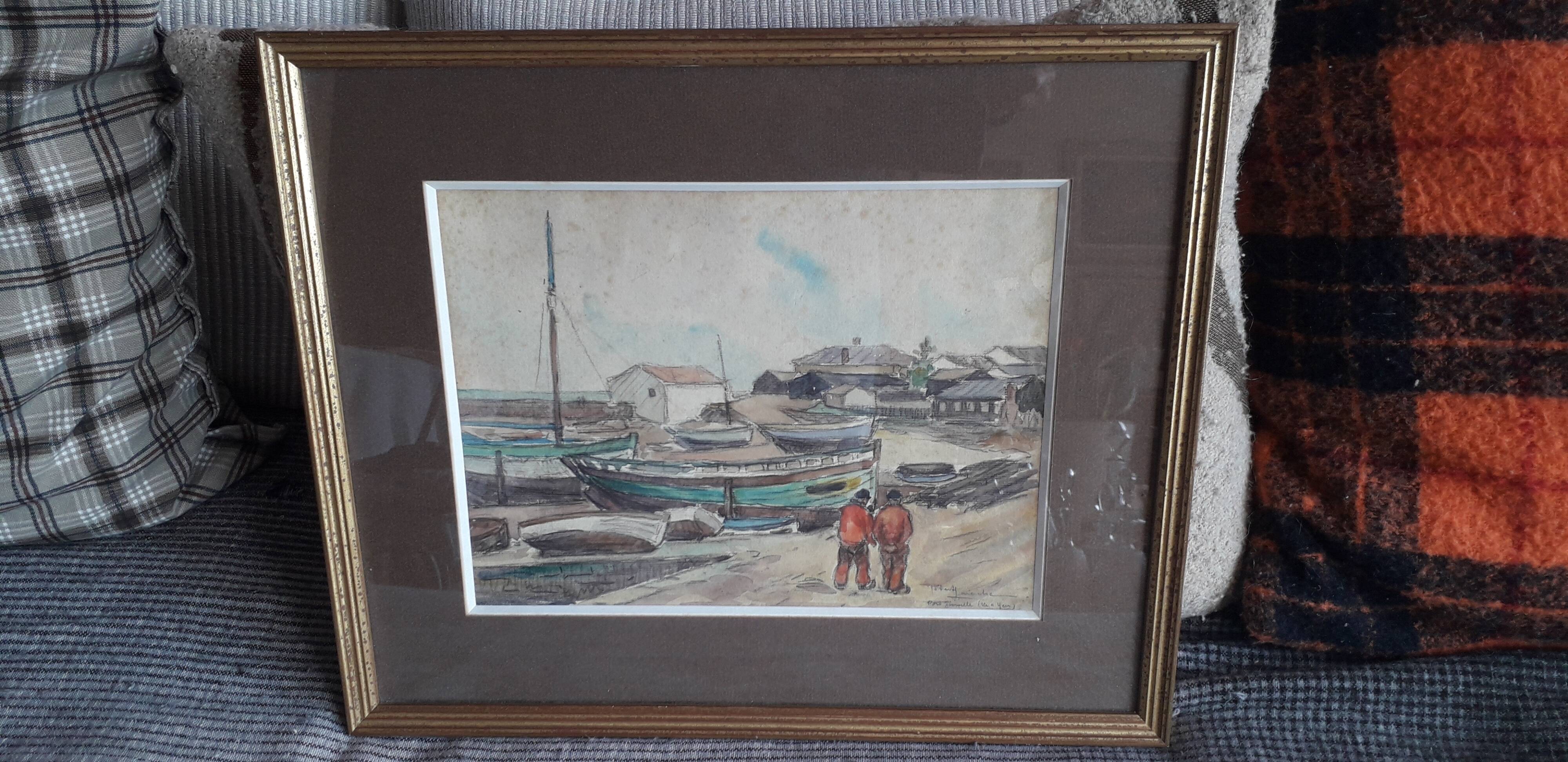 Old painting by the painter Robert Laroche