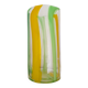 Striped blown glass vase 1980s