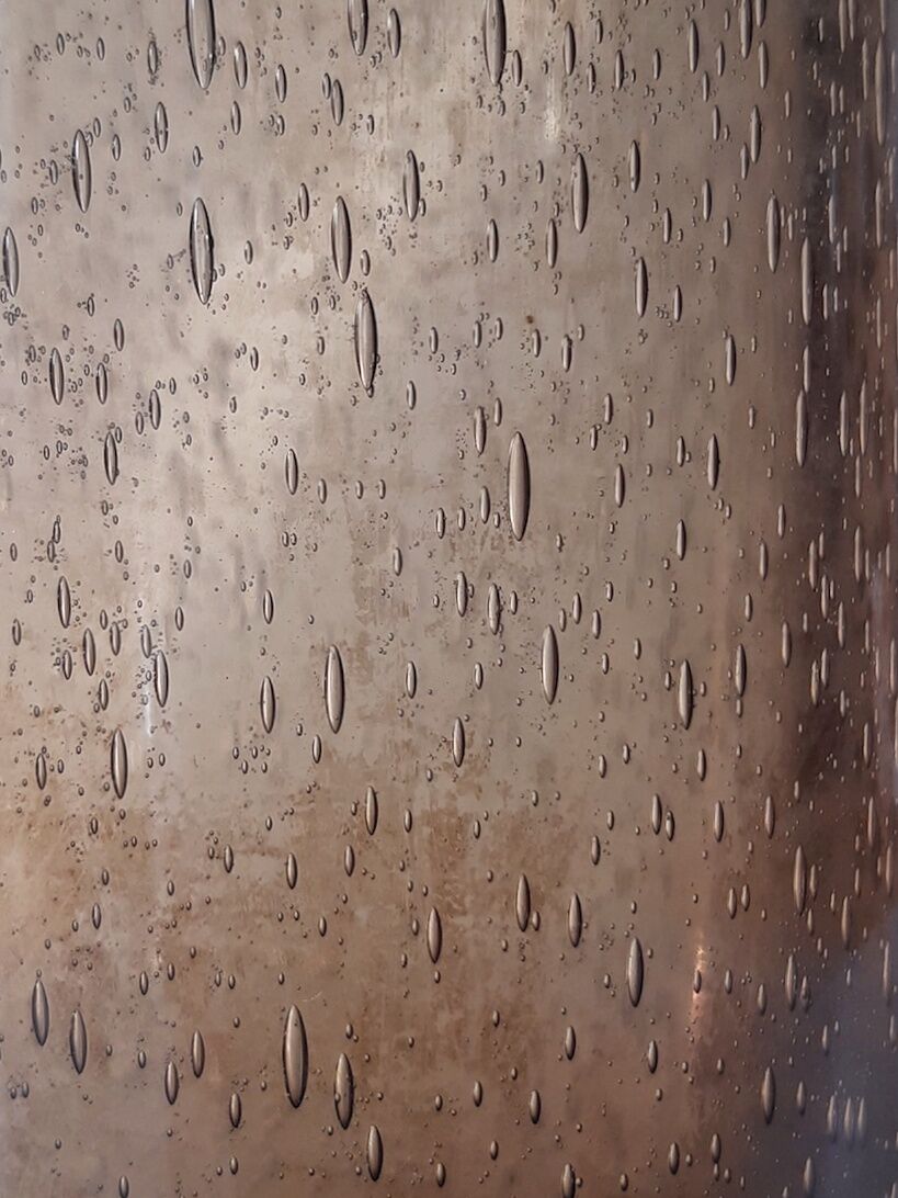 Vintage bubble vase from bendor glassware