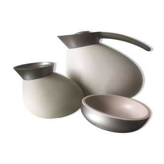 Set of 3 Georg Jensen coffee tea carafe pot creamer and sugar bowl