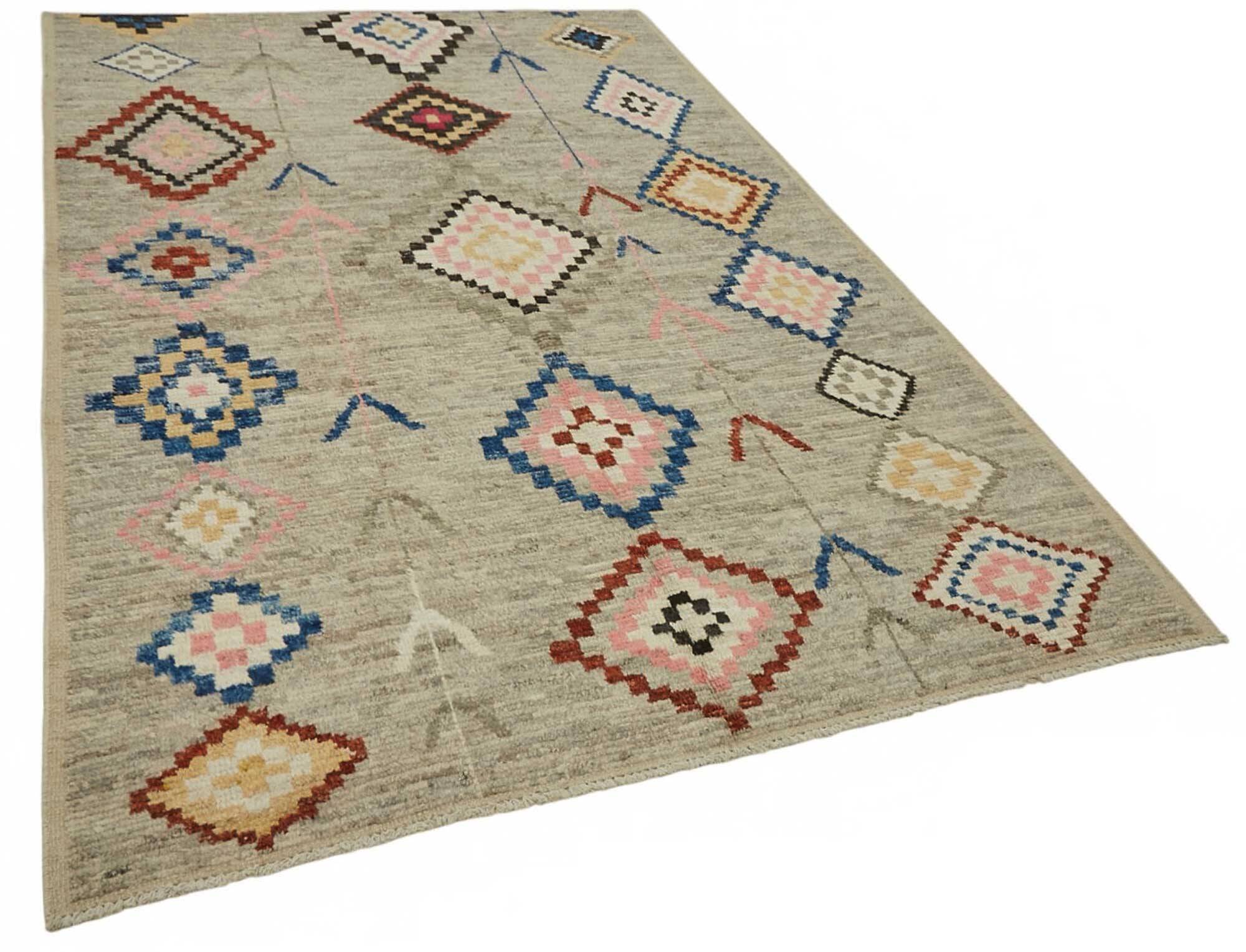 Hand-Knotted Tribal Unique 180 cm x 290 cm Multicolor Wool Carpet