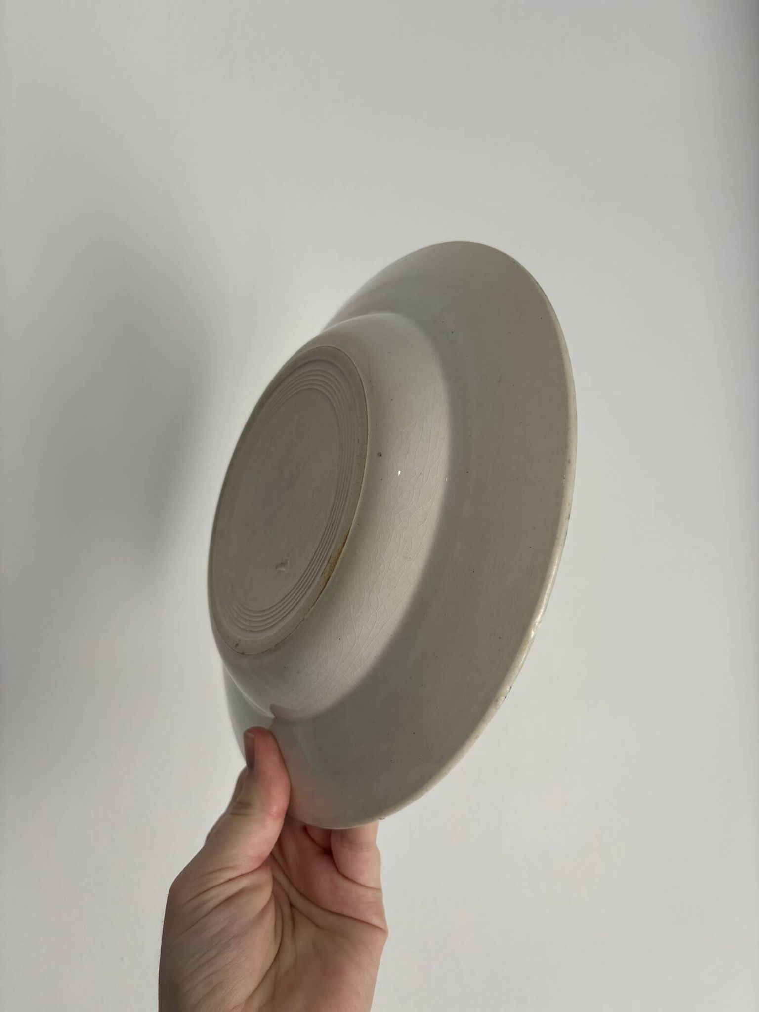 Hollow plate ironstone St Amand Trianon model green - earthenware a