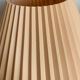 Pleated bedside lamp