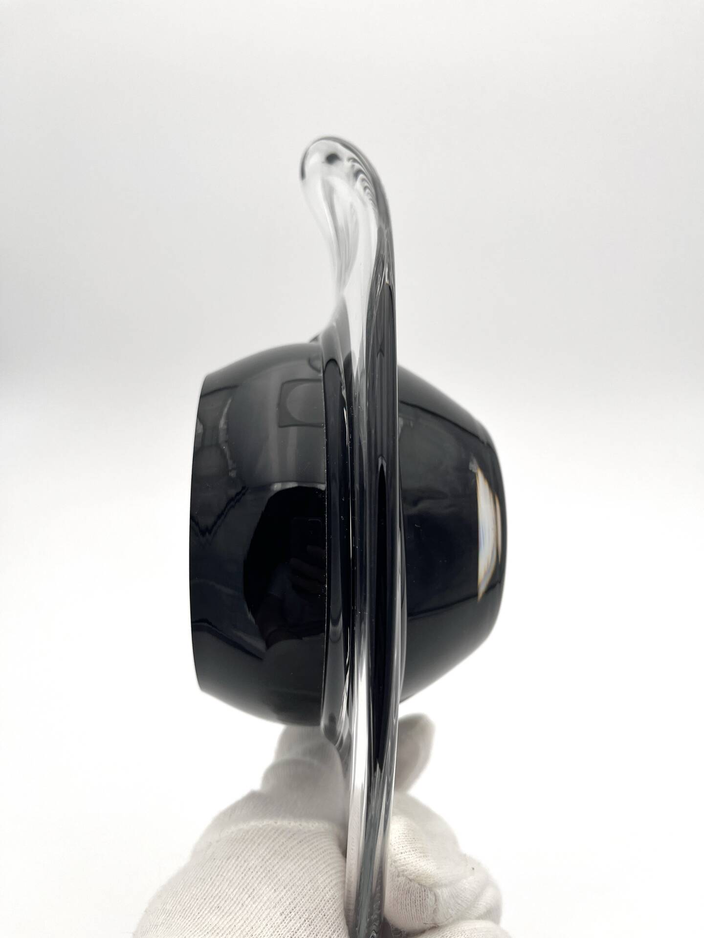 Coupe Vide-Poche Design Verre d'Art Soufflé Signé Ioan Barna