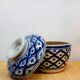 Asian blue and white ceramic ball pot