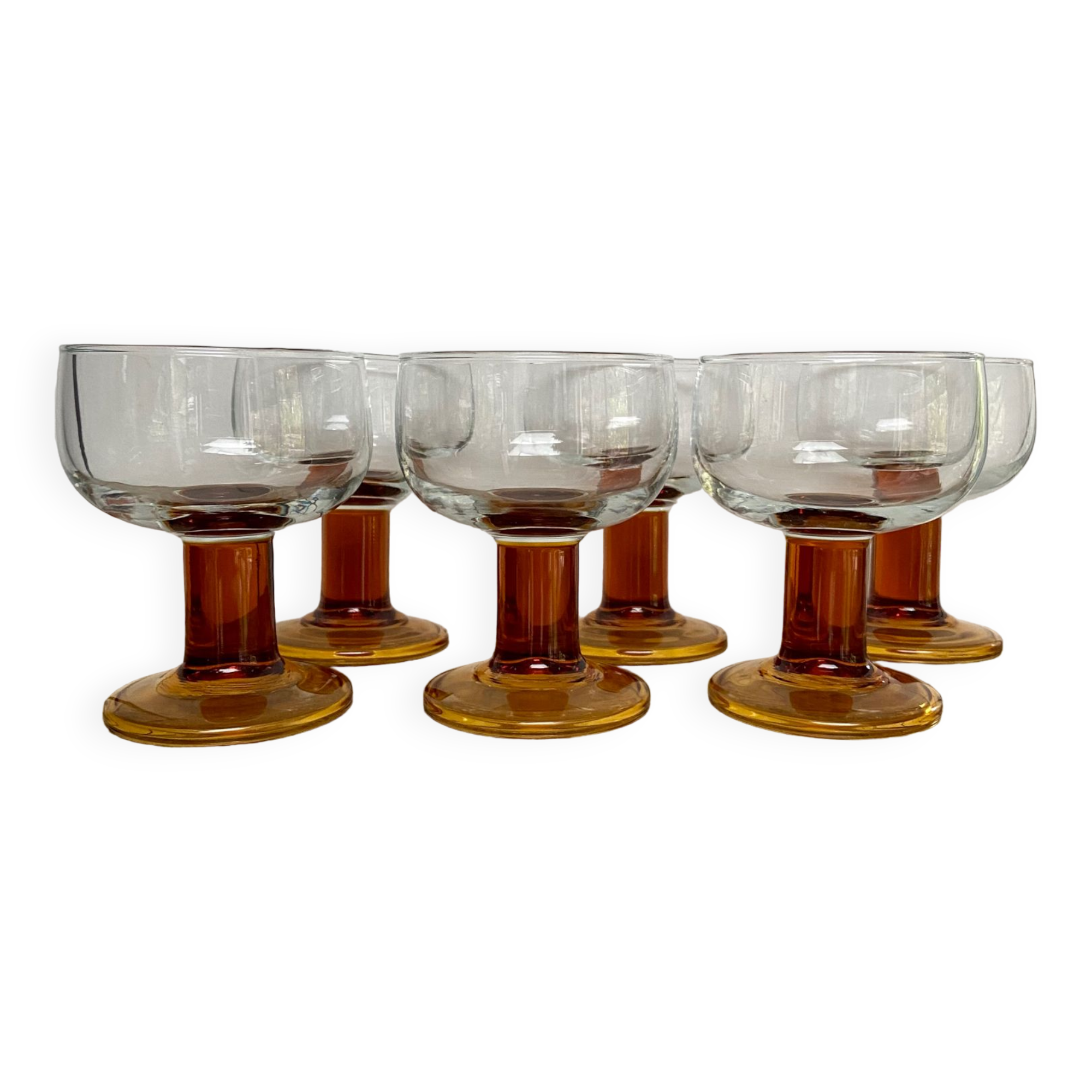 6 vintage luminarc france cups