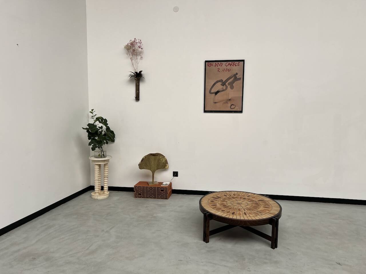 Coffee table "Les Herbiers" by Roger Capron