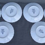 6 coffee cups and saucers Tharaud Limoges form valençay sillage model